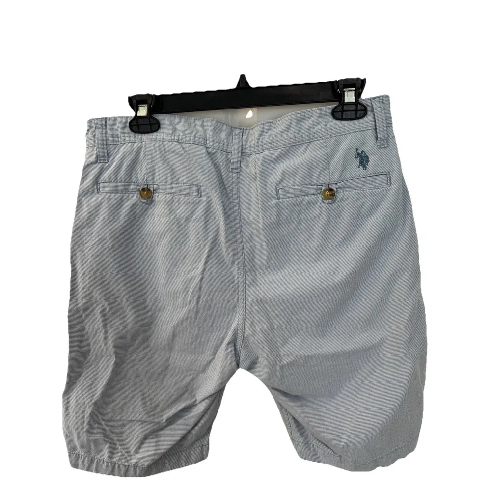 Men's‎ US Polo Assn Blue White Striped Shorts Size W32